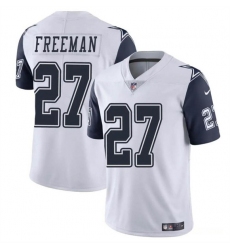 Youth Dallas Cowboys #27 Royce Freeman White Color Rush Limited Stitched Football Jersey