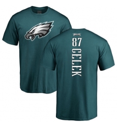 Nike Philadelphia Eagles #87 Brent Celek Green Backer T-Shirt