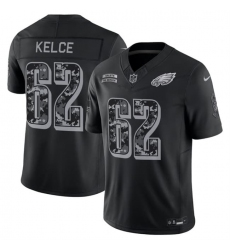 Men's Philadelphia Eagles #62 Jason Kelce Black F.U.S.E. 2026 Salute to Service Limited Football Stitched Jersey