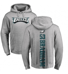 Nike Philadelphia Eagles #53 Nigel Bradham Ash Backer Pullover Hoodie