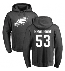 Nike Philadelphia Eagles #53 Nigel Bradham Ash One Color Pullover Hoodie