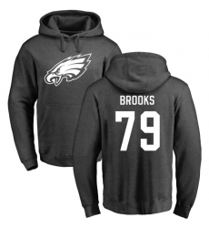 Nike Philadelphia Eagles #79 Brandon Brooks Ash One Color Pullover Hoodie