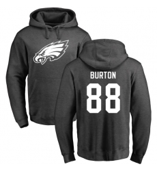 Nike Philadelphia Eagles #88 Trey Burton Ash One Color Pullover Hoodie