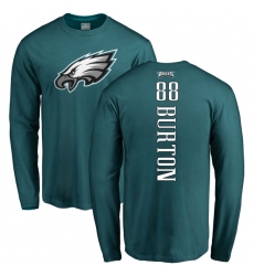 Nike Philadelphia Eagles #88 Trey Burton Green Backer Long Sleeve T-Shirt