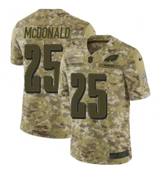 Men's Nike Philadelphia Eagles #25 Tommy McDonald Limited Camo 2018 Salute to Service NFL Jersey