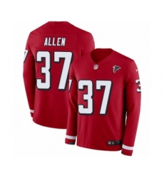 Youth Nike Atlanta Falcons #37 Ricardo Allen Limited Red Therma Long Sleeve NFL Jersey