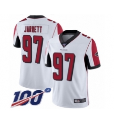 Men's Atlanta Falcons #97 Grady Jarrett White Vapor Untouchable Limited Player 100th Season Football Jersey