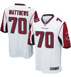 Youth Nike Atlanta Falcons #70 Jake Matthews Game White NFL Jersey