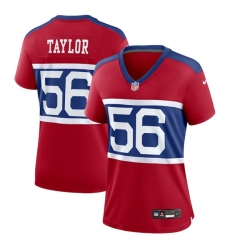 Women's New York Giants #56 Lawrence Taylor Century Red Alternate Vapor Limited Football Stitched Jersey