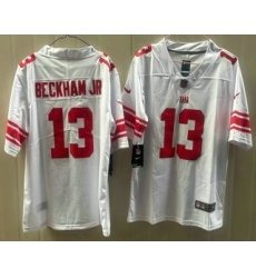 Men's New York Giants #13 Odell Beckham Jr Limited White Vapor Jersey