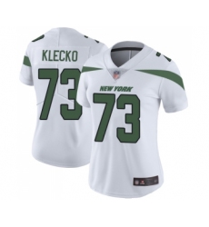 Women's New York Jets #73 Joe Klecko White Vapor Untouchable Limited Player Football Jersey
