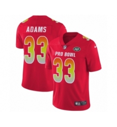 Men's Nike New York Jets #33 Jamal Adams Limited Red AFC 2019 Pro Bowl NFL Jersey