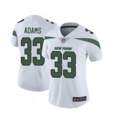 Women's New York Jets #33 Jamal Adams White Vapor Untouchable Limited Player Football Jersey