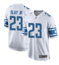 Men's Nike Detroit Lions #23 Darius Slay Jr Game White NFL Jersey