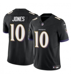 Men's Baltimore Ravens #10 Emory Jones Black 2023 F.U.S.E Vapor Limited Football Jersey