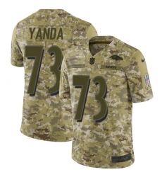 Men's Nike Baltimore Ravens #73 Marshal Yanda Limited Camo 2018 Salute to Service NFL Jersey
