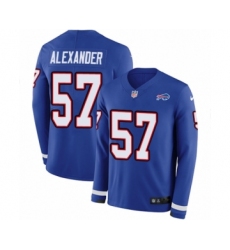 Youth Nike Buffalo Bills #57 Lorenzo Alexander Limited Royal Blue Therma Long Sleeve NFL Jersey