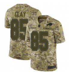 Men's Nike Buffalo Bills #85 Charles Clay Limited Camo 2018 Salute to Service NFL Jersey