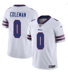 Men's Buffalo Bills #0 Keon Coleman White 2024 Draft Vapor Untouchable Limited Football Stitched Jersey