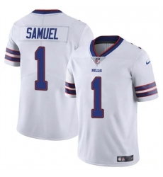 Men's Buffalo Bills #1 Curtis Samuel White Vapor Untouchable Limited Football Stitched Jersey