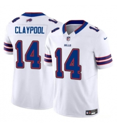 Men's Buffalo Bills #14 Chase Claypool White 2024 F.U.S.E. Vapor Untouchable Limited Football Stitched Jersey