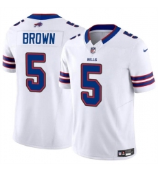 Men's Buffalo Bills #5 Anthony Brown White 2024 F.U.S.E. Vapor Untouchable Limited Football Stitched Jersey