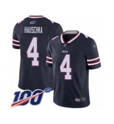 Youth Buffalo Bills #4 Stephen Hauschka Limited Navy Blue Inverted Legend 100th Season Football Jersey