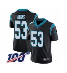 Men's Carolina Panthers #54 Shaq Thompson Blue Alternate Vapor Untouchable Limited Player 100th Season Football Jersey