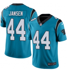Men's Nike Carolina Panthers #44 J.J. Jansen Blue Alternate Vapor Untouchable Limited Player NFL Jersey