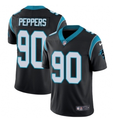 Men's Nike Carolina Panthers #90 Julius Peppers Black Team Color Vapor Untouchable Limited Player NFL Jersey
