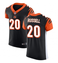 Men's Nike Cincinnati Bengals #20 KeiVarae Russell Black Team Color Vapor Untouchable Elite Player NFL Jersey