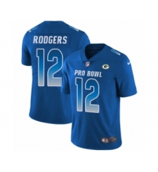 Youth Nike Green Bay Packers #12 Aaron Rodgers Limited Royal Blue NFC 2019 Pro Bowl NFL Jersey