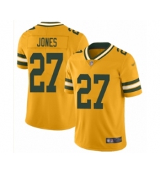 Women's Green Bay Packers #27 Josh Jones Limited Gold Inverted Legend Football Jersey