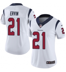 Women's Nike Houston Texans #21 Tyler Ervin White Vapor Untouchable Limited Player NFL Jersey