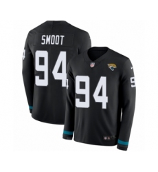 Youth Nike Jacksonville Jaguars #94 Dawuane Smoot Limited Black Therma Long Sleeve NFL Jersey