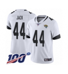 Men's Jacksonville Jaguars #44 Myles Jack White Vapor Untouchable Limited Player 100th Season Football Jersey