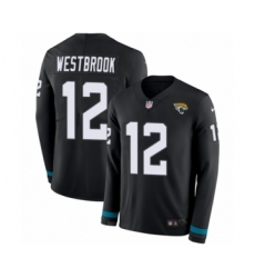 Men's Nike Jacksonville Jaguars #12 Dede Westbrook Limited Black Therma Long Sleeve NFL Jersey
