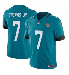 Men's Jacksonville Jaguars #7 Brian Thomas Jr Teal 2024 Draft Vapor Untouchable Limited Football Stitched Jersey