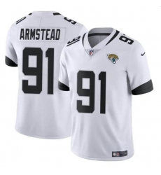 Men's Jacksonville Jaguars #91 Arik Armstead White Vapor Untouchable Limited Football Stitched Jersey