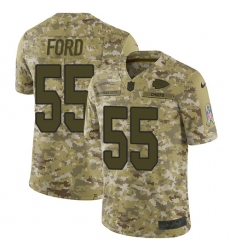 Youth Nike Kansas City Chiefs #55 Dee Ford Limited Camo 2018 Salute to Service NFL Jersey