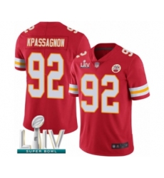 Youth Kansas City Chiefs #92 Tanoh Kpassagnon Red Team Color Vapor Untouchable Limited Player Super Bowl LIV Bound Football Jersey