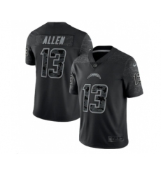 Men's Los Angeles Chargers #13 Keenan Allen Black Reflective Limited Stitched Football Jersey